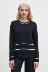 Barbour gyapjú pulóver könnyű, női, sötétkék, LKN1542 - sötétkék 34