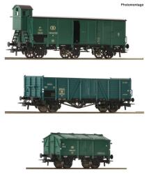 Roco Комплект от три вагона: Товарен влак, sncb iii (6600079)