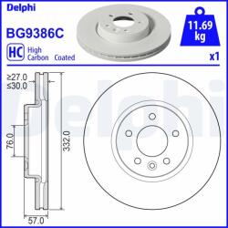 DELPHI Disc frana DELPHI BG9386C (BG9386C)