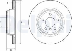 DELPHI Disc frana DELPHI BG4665C