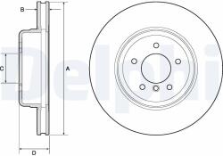 DELPHI Disc frana DELPHI BG9163C (BG9163C)