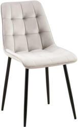 Loraville Gifford bársony étkezőszék szürke-fekete 324693 - ebuying