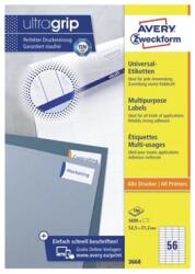 AVERY 3668 52, 5×21, 2mm univerzális 5600db-os etikett (3668) - megaplace