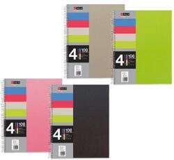 Miquelrius A5 4x25lapos PP kockás színes spirálfüzet (A15240027) (A15240027)