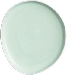 LE COQ PORCELAINE LE COQ Ninfa Lapos tányér, hossza: 280 mm, szélessége: 250 mm, aquamarin, matt/fehér