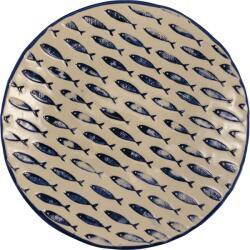 LE COQ PORCELAINE LE COQ Thalassios Tál, magasság: 65 mm, átmérő: 360 mm, fehér, kék
