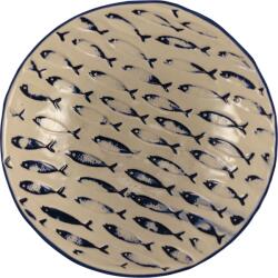 LE COQ PORCELAINE LE COQ Thalassios Tál, magasság: 60 mm, ø: 190 mm, fehér, kék (221129511)