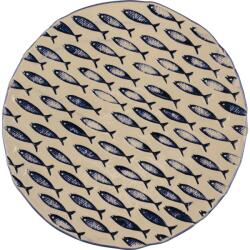 LE COQ PORCELAINE LE COQ Thalassios Lapos tányér, átmérő: 290 mm, fehér, kék