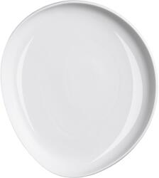 LE COQ PORCELAINE LE COQ Ninfa Lapos tányér, hossza: 325 mm, szélessége: 290 mm, fényes, matt/fehér