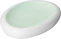 LE COQ PORCELAINE LE COQ Ninfa Ovális tányér, Hossz: 265 mm, Szélesség: 175 mm, akvamarin, matt/fehér