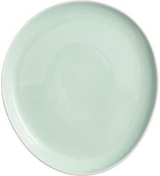 LE COQ PORCELAINE LE COQ Ninfa Lapos tányér, hossza: 275 mm, szélessége: 305 mm, aquamarin, matt/fehér