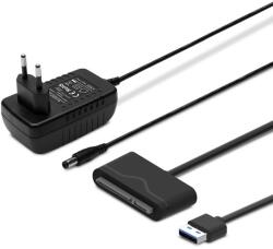 Elmak Savio AK-39 USB 3.0 - SATA III adapter for 3.5/2.5 drives with power supply - Adapter - Digital/Daten csatlakozókártya/illesztő SATA, USB 2.0 (AK-39)