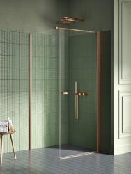 NEW TRENDY New Soleo Copper Brushed cabină de duș 100x70 cm dreptunghiular cupru periat/sticlă transparentă K-1977-WP (K1977WP)