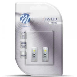 m-tech T10 LED P 2x5050 SMD Can-Bus fehér színű pár (72LB301W)