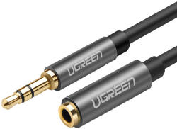 UGREEN AV118 AUX 3, 5 mm jack audió hosszabbító kábel, 1, 5 m (fekete)