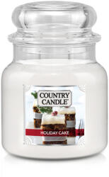 The Country Candle Company Country Candle Holiday Cake lumanare parfumata medie cu 2 fitiluri (453 g),