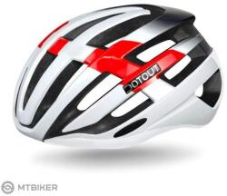 Dotout Targa sisak, fehér/piros (L-XL)