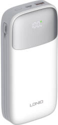 LDNIO Powerbank LDNIO PQ20 22.5W 20000mAh USB-C, villám (biały) (PQ20) - mione