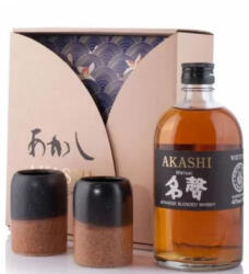 Akashi Meisei Blended Whisky DD. [0, 5L|40%] + 2 sake pohár