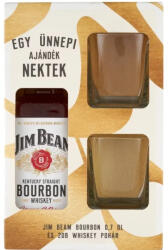 Jim Beam Whiskey DD. [0, 7L|40%] + 2 pohár
