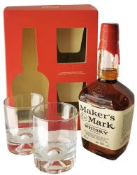 Maker's Mark Whisky 0, 7l 45% DD. + 2 pohár