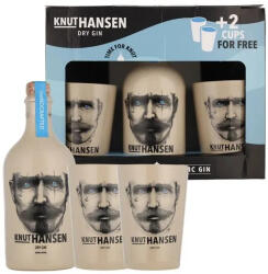 KNUT HANSEN Dry Gin DD. [0, 5L|42%] + 2 pohár