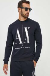 Giorgio Armani pamut melegítőfelső sötétkék, férfi, nyomott mintás - sötétkék XXL