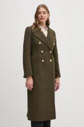 Barbour gyapjúkabát Reva Wool Military Coat zöld, átmeneti, kétsoros gombolású, LWO0234 - zöld 36