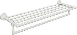 SAPHO X-Round - Polc törölközőtartóval, 55 cm hosszú, fehér színű XR421W (XR421W)