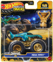 Mattel Hot Wheels Monster Trucks: Mega-Wrex mașinuță campion cu trofeu 1/64 - Mattel (JDV96/JDW01)