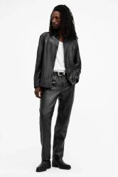 AllSaints bőrnadrág LYNCH férfi, fekete, egyenes, M033TB - fekete XL
