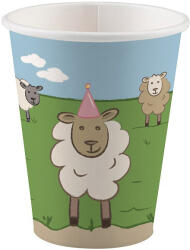 Amscan Farm Party papír pohár 8 db-os 250 ml DPA991987666 (DPA991987666)