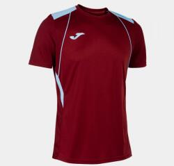 Joma CHAMPIONSHIP VII SHORT SLEEVE T-SHIRT dressz / póló bordó világoskék XS