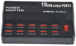 Evivak Suport de Încărcare cu 10 Porturi USB-A în culoarea Negru (800090) (800090)