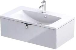 Oristo Siena szekrény 79.6x45.5x25 cm mosdókagyló alá akasztható fehér OR45-SD1S-80-1