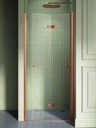 NEW TRENDY New Soleo Copper Brushed zuhanyajtók 100 cm összecsukható réz csiszolt/átlátszó üveg D-0506A
