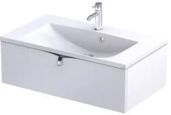 Oristo Siena szekrény 79.6x45.5x25 cm mosdókagyló alá akasztható fehér OR45-SD1S-80-2