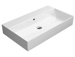 SAPHO Kube X mosdótál 80x47 cm négyszögletes beépíthető fehér fényes 9422011 (9422011)