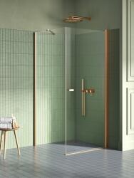 NEW TRENDY New Soleo Copper Brushed zuhanykabin 80x80 cm négyzet réz csiszolt/átlátszó üveg K-2288