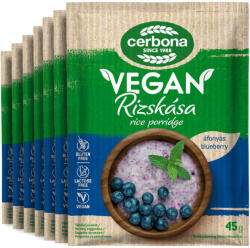 Cerbona Vegán áfonyás rizskása gluténmentes - Heti csomag / 7 x 45 g