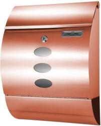 Gomboss/Perfekto Postaláda Design Hajlított ROSE GOLD Nemesacél Inox Újságtartóval (65-P00038-64)