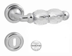 Linea Cali Crystal fényes króm körrozettás kilincsgarnitúra 830 RB 103 CR (LC-K215-CR)