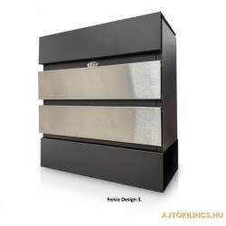 Gomboss/Perfekto Postaláda Fence Designe III. Antracit szürke (49-V00117-64)