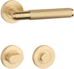 STERK OVAL 1741 Körrozettás PRO 8MM MG - Szatén arany színű WC (SH-OVAL-1741-PRO-8MM-MG-58)