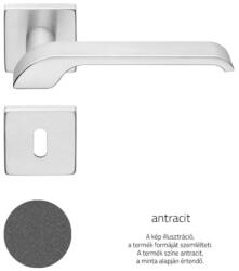  Linea Cali Turbo Zincral antracit négyzetrozettás kilincsgarnitúra 470 RO 088 AS (LC-K546-AS)