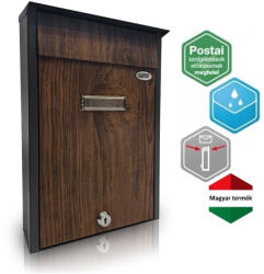 Gomboss/Perfekto Postaláda Posta I. Fadekor Antracit-Dió (49-P00042-11)