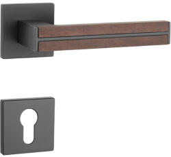  APRILE IMPERATA Négyzetrozettás Q SLIM 7MM BK-Szantálfa/Fekete PZ (AS-IMPERATA-Q-7S-BK-SANDALWOOD-52)
