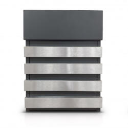 Gomboss/Perfekto Postaláda Four-Lines 1. Antracit-szálcsiszolt (49-P00042-29)