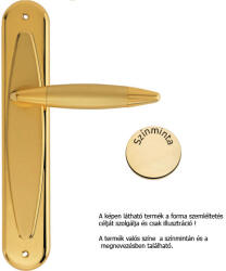 LINEA CALI Havana szatén arany Pajzsos kilincsgarnitúra 1080 PL 0P OZ (LC-K421-OZ)