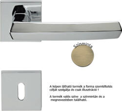 Linea Cali Dafne matt patinás lapos négyzetrozettás kilincsgarnitúra 509 RB 019 PM (LC-K226-MP)